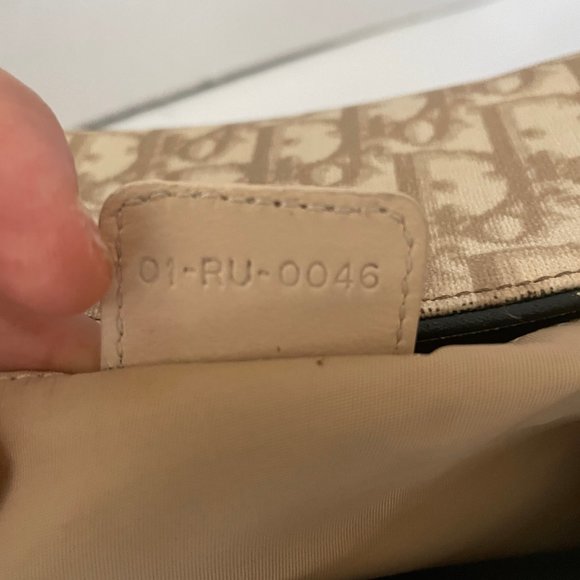 Christian Dior Trotter Romantic Hand Bag PVC Leather Beige Auth - Picture 3 of 11